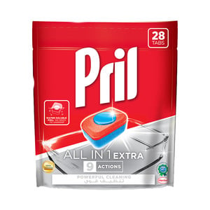 Pril All in 1 Extra Dishwashing Tabs 9 Actions 28 pcs 492.8 g