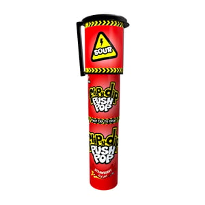 Bazooka Sour Flip-N-Dip Strawberry Push Pop 25 g