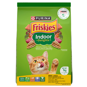 Purina Friskies Indoor Delights Dry Cat Food 1 kg