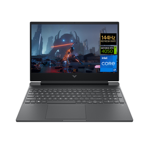 HP Victus Gaming Laptop, 15.6 ", IPS Display, Intel Core i7-13700H, NVIDIA GeForce RTX 4050 Laptop GPU (6 GB GDDR6 dedicated) Graphics, Windows 11 Home, 16 GB RAM, 512 GB, Mica Silver, 15-fa1067ne (7Z8C0EA)