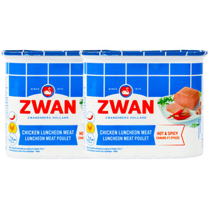 Zwan Hot & Spicy Chicken Luncheon Meat Value Pack 2 x 340 g