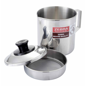 Zebra Stainless Steel Filter Pot, 1 L, 151101