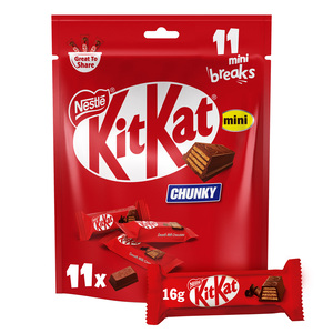 Nestle KitKat Chunky Mini Bag Milk Chocolate Bag 11 pcs 176 g