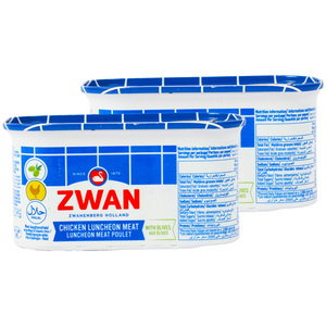 Zwan Chicken Luncheon Meat With Olives Value Pack 2 x 200 g