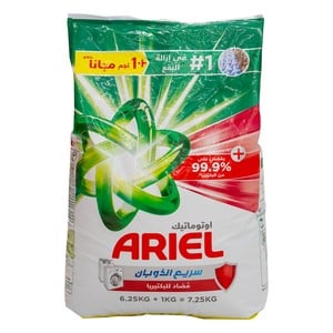 Ariel Front Load Antibacterial Washing Powder 6.25 kg + 1 kg