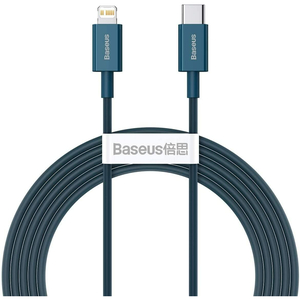 Baseus Fast Charging Lightning Data Cable Type-C to iPhone, 20 W, 2 m, Blue, CATLYS-C03