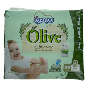 Baby Joy Healthy Skin Olive Diaper Pants Size No.2 3.5-7 kg 90pcs