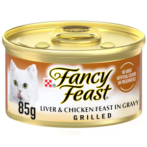 Purina Fancy Feast Grilled Liver & Chicken Feast In Gravy Cat Food 85 g