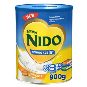 Nestle Nido School Age 5+ Biscuit Flavor Growth & Cognition 900 g