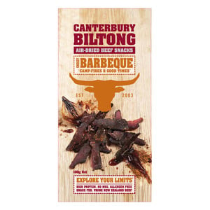 Canterbury Biltong Smokey BBQ Beef Snacks 100 g