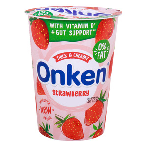 Onken Strawberry Yogurt 0% Fat 450 g