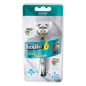 Fomme Rexilo 6 Fine Blades with Trimmer Razor 1 pc