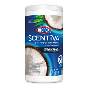 Clorox Scentiva Pacific Breeze & Coconut Disinfecting Wipes 75 pcs