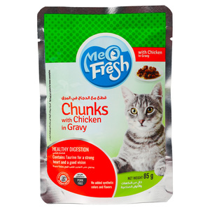 Meo Fresh Cat Food Chunks With Chicken In Gravy 85 g