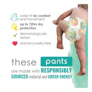 Pure Born Organic Diaper Training Pants Size 7, 17kg Value Pack 28 pcs