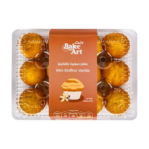 LuLu Bake Art Mini Vanilla Muffin 12 pcs