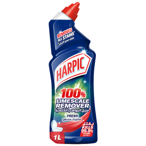 Harpic Fresh Toilet Cleaner 100% Limescale Remover 1 Litre