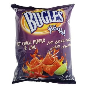 Bugles Hot Chili Pepper & Lime Corn Snack 125 g