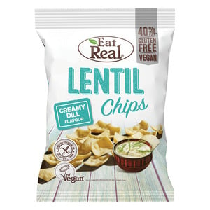 Eat & Real Lentil Chips Creamy Dill 113 g