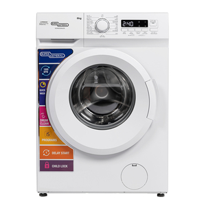 Super General Front Load Washing Machine, 6 kg, 1000 RPM, White, SGW6250NLED