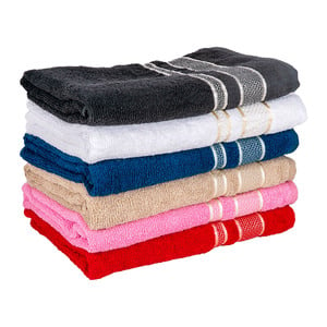 Homewell Cotton Bath Towel 70x140cm 400GSM Assorted Per pc