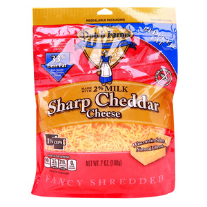 Dutch Farms Gluten Free Fancy Shredded Sharp Cheddar Cheese 198 g