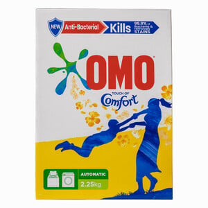 Omo Washing Powder Anti-Bacterial Automatic Touch Of Comfort Front Load 2.25 kg