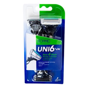 Fomme Uni 6 Blade Disposable Razors 3 pcs