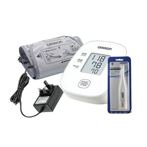 Omron BP Monitor M1 Basic + Thermometer + Adapter