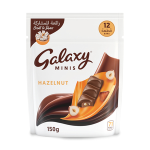 Galaxy Minis Hazelnut Chocolate Bar 12 pcs 150 g