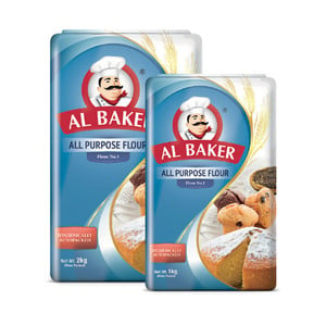 Al Baker All Purpose Flour No.1 2 kg + 1 kg