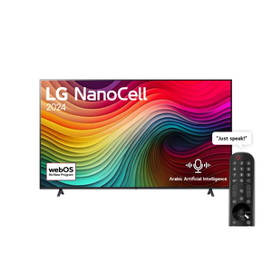 LG 86 Inch NanoCell NANO81 4K Smart TV AI Magic remote HDR10 webOS24 - 86NANO81T6A (2024)