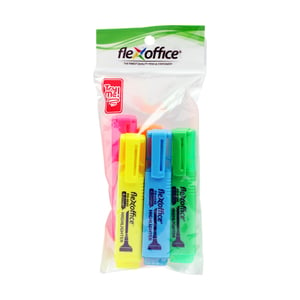 Flex Office Highlighter 5pcs Assorted HL06