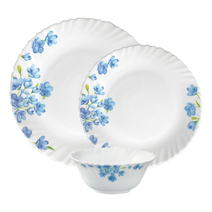 La Opala Classique Opal Dinner Set, 20 pcs, Aster Blue