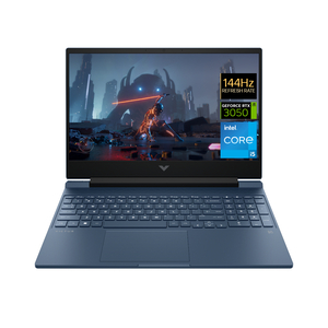 HP Victus Gaming Laptop, 15.6 inches, FHD Display, Intel Core i5-12450H, NVIDIA GeForce RTX 3050 Laptop GPU, Windows 11 Home, 16 GB RAM, 512 GB, Performance Blue, 15-fa0092ne