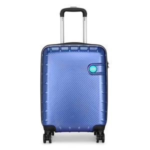 VIP Lisbon 4 Wheel Hard Trolley 55cm Blue