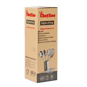 Chefline Stainless Steel Kitchen Utensils JFKE924-6 6pcs