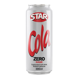 Star Cola Zero Sugar Carbonated Soft Drink 6 x 300 ml