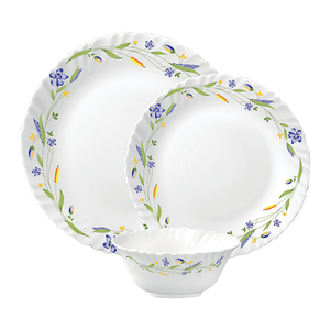 La Opala Classique Opal Dinner Set, 20 pcs, Moring Glory