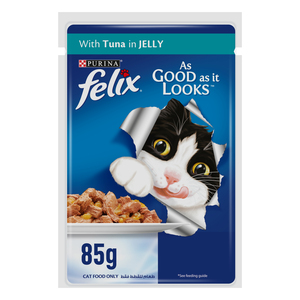 Purina Wet Cat Food Felix As Good As It Looks Tuna In Jelly 85 g