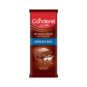 Canderel 0% Added Sugar Gorgeous Milk Chocolate 100 g