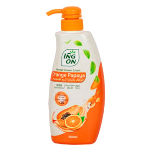 Ing On Orange Papaya Herbal Shower Cream 500 ml