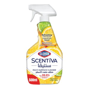 Clorox Scentiva Multi Surface Spray Cleaner Madagascar Citrus Grove Bleach Free 500 ml