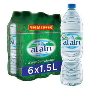 Al Ain Bottled Drinking Water 6 x 1.5 Litres