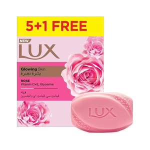 Lux Soap Glowing Skin Rose Value Pack 6 x 170 g