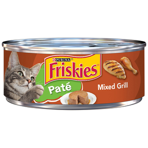 Purina Friskies Pate Wet Cat Food Pate Mixed Grill 156 g