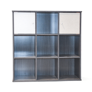 Maple Leaf Home Book Shelf, Graphite + Linen, BS-7279