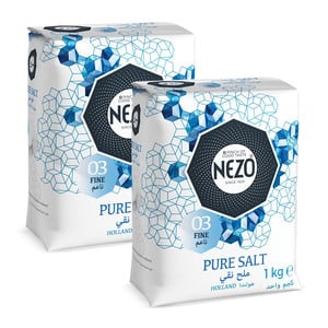 Nezo Table Salt Value Pack 2 x 1 kg