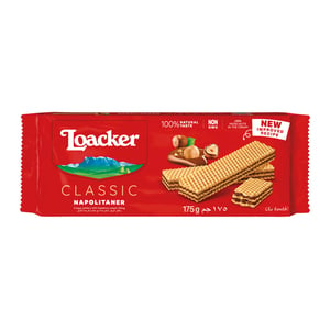 Loacker Napolitaner Crispy Wafer Filled With Hazelnut Cream 175 g