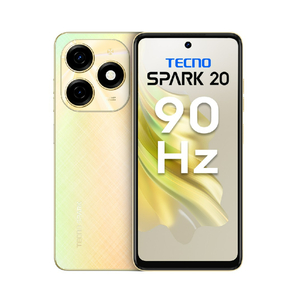 Techno Spark 20 4G Smartphone, 8 GB RAM, 256 GB Storage, Neon Gold, KJ5N